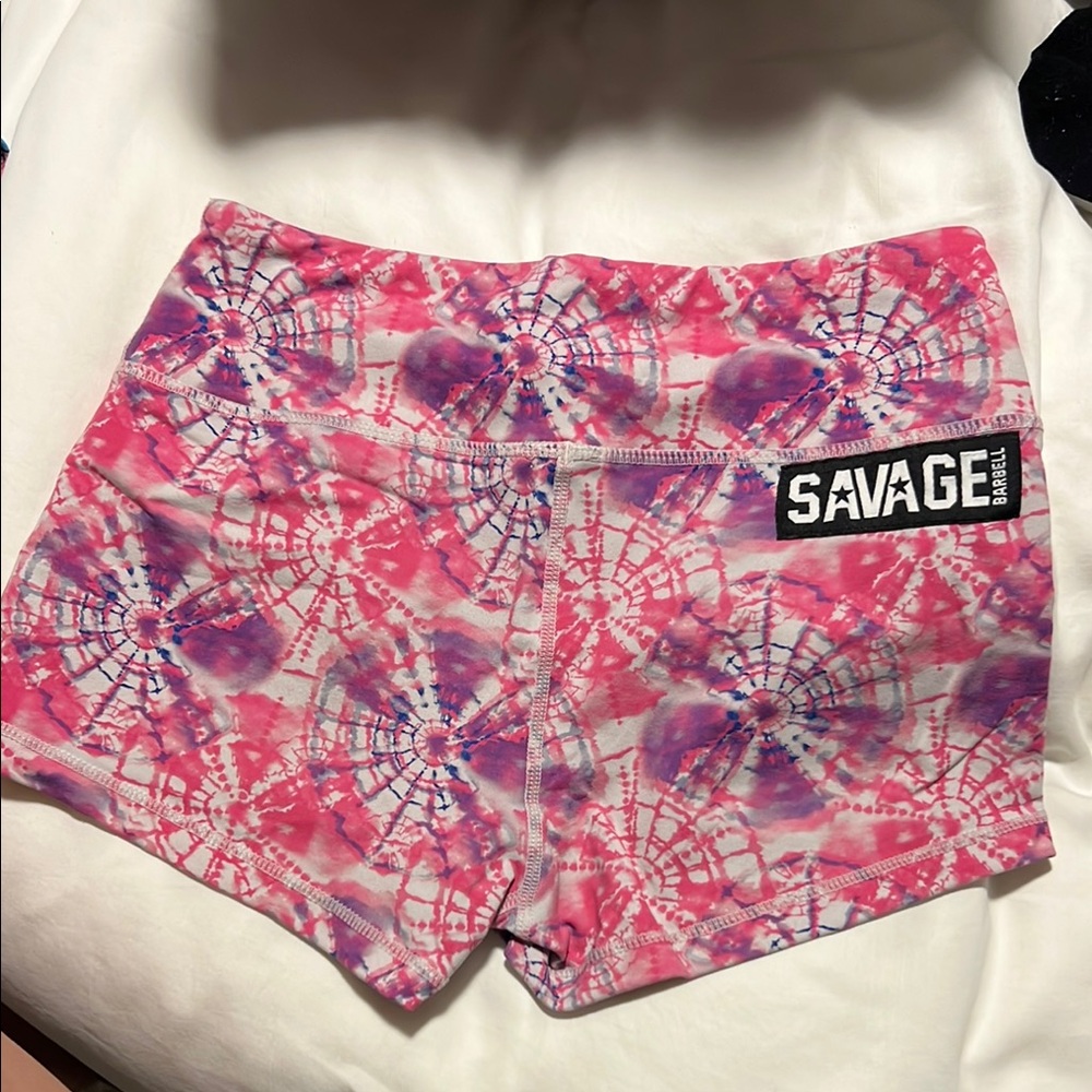 Salvage Women's Pink and Purple Shorts